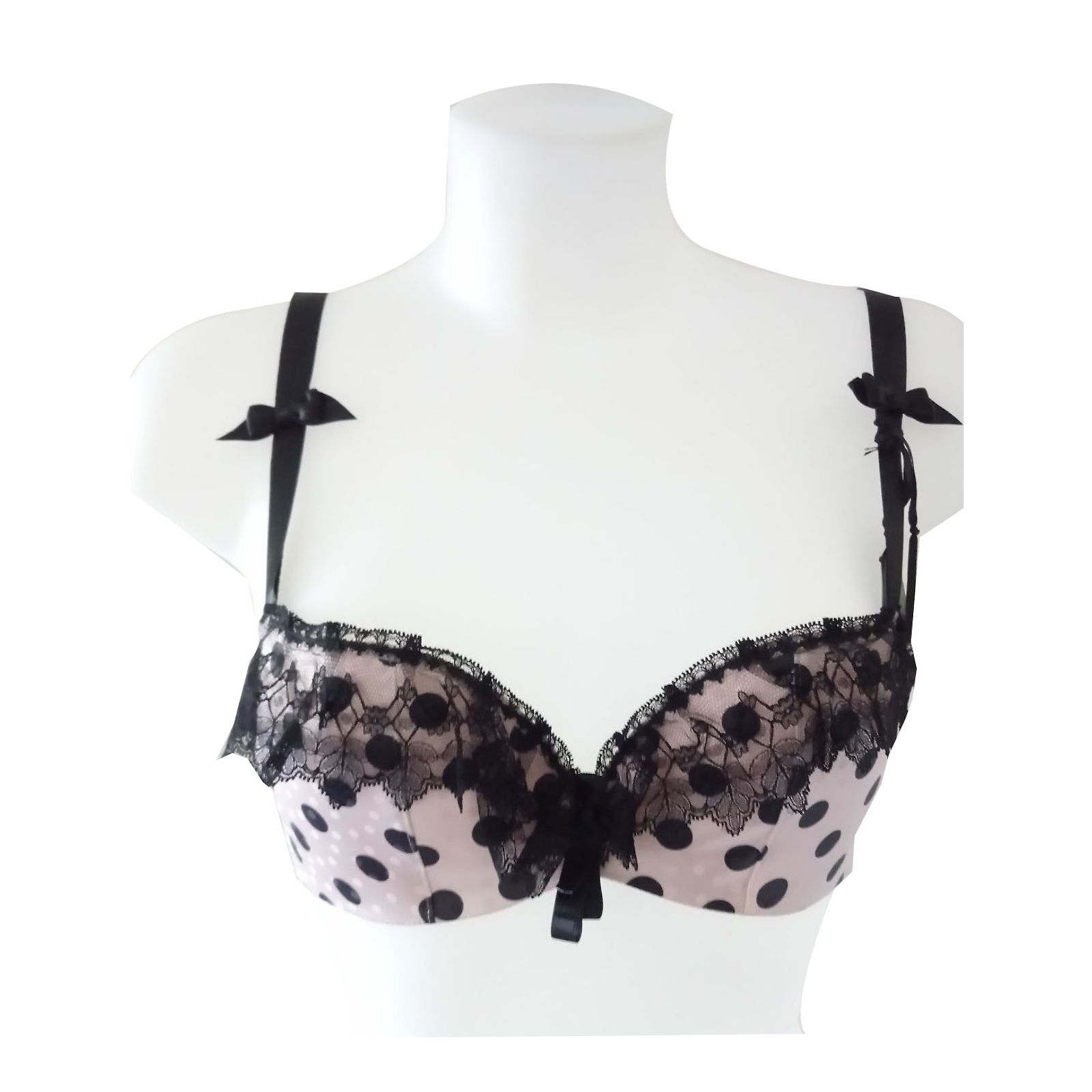 Soutien-gorge Chantal Thomass - Taille 90C (FR) / 75 EU - Coupe Balconnet - Rose - Parfait état