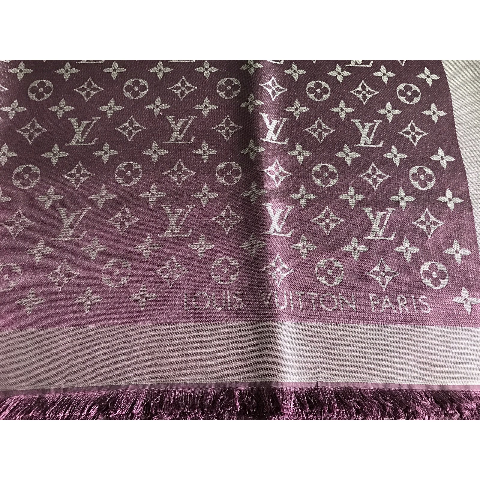 Louis Vuitton, Accessories, Authentic Louis Vuitton Rose Monogram Shine  Shawl