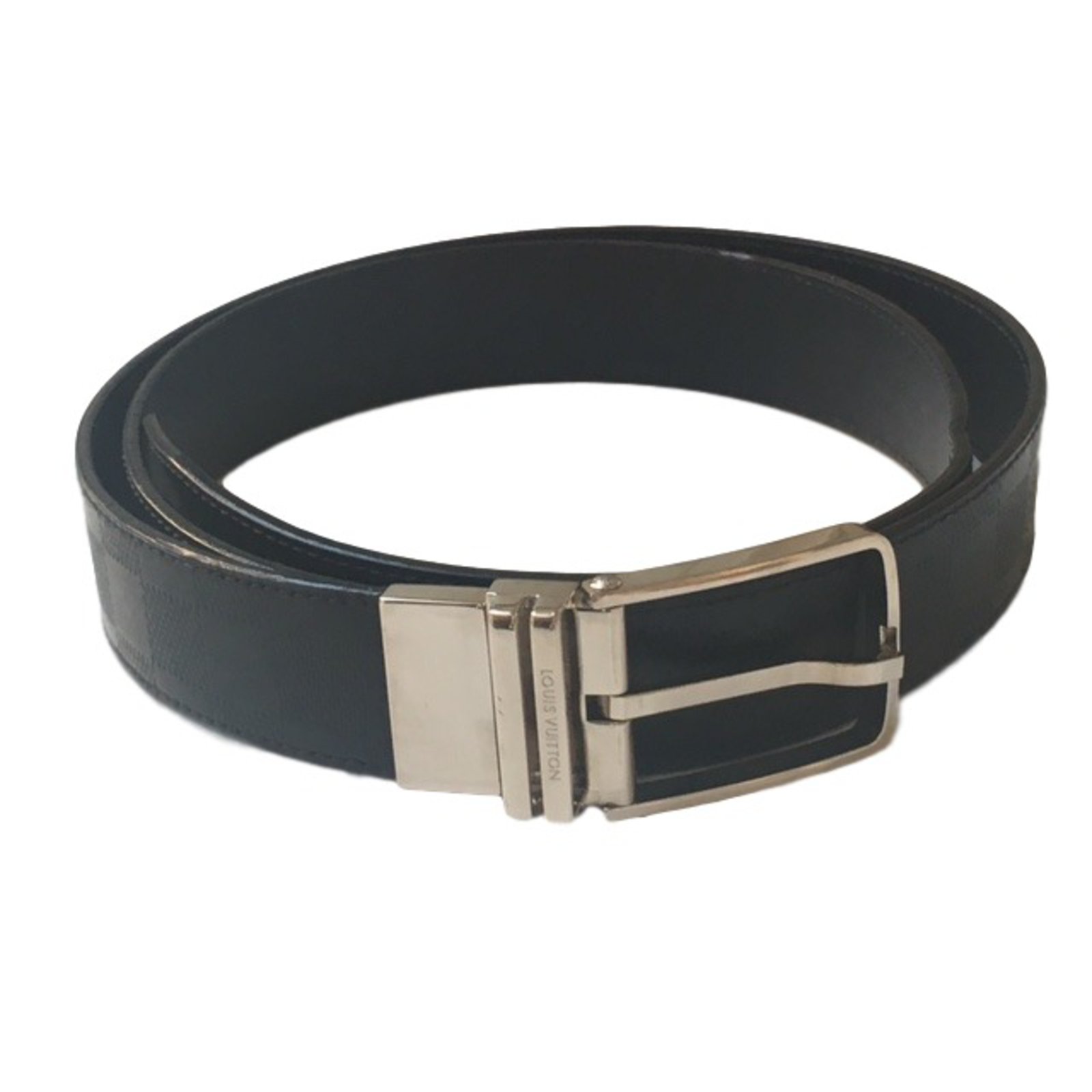 Louis Vuitton Damier belt Belts Leather Black ref.38347 - Joli Closet