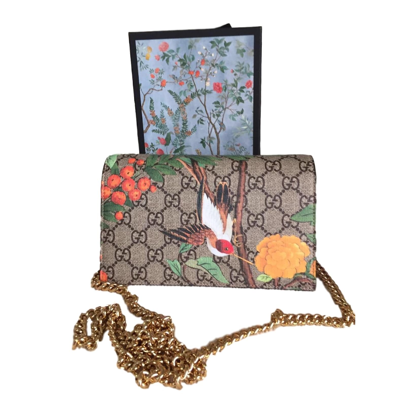 gucci floral clutch bag