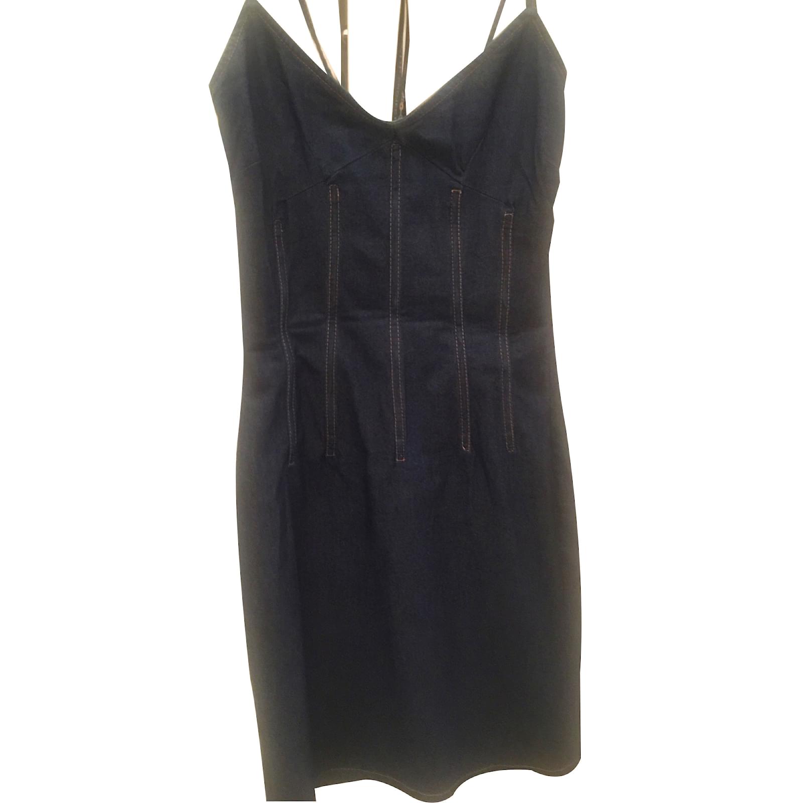 Dolce \u0026 Gabbana Dress Navy blue Denim 