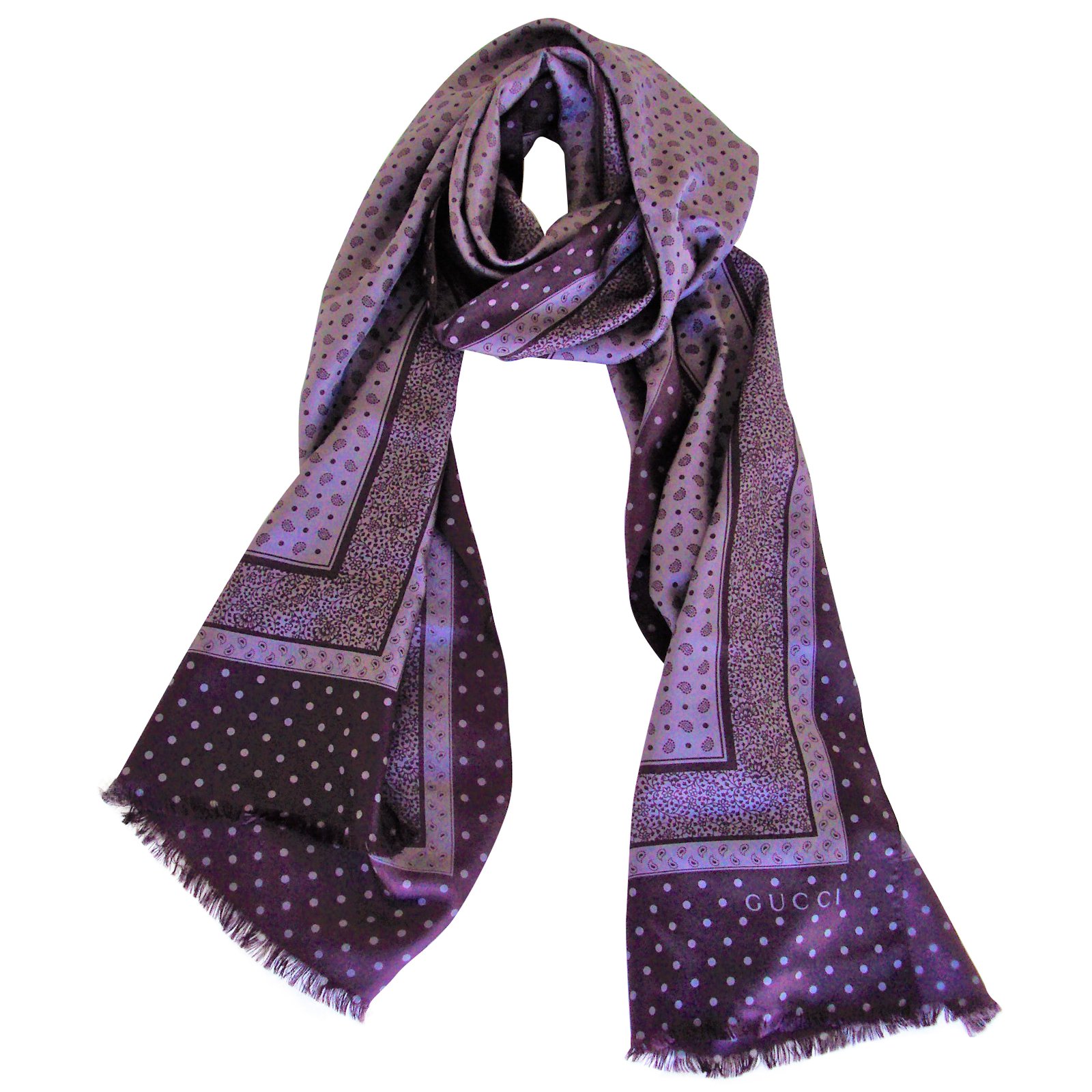 tarief onenigheid doe niet Gucci silk scarf - Brand New with tags Purple ref.38494 - Joli Closet