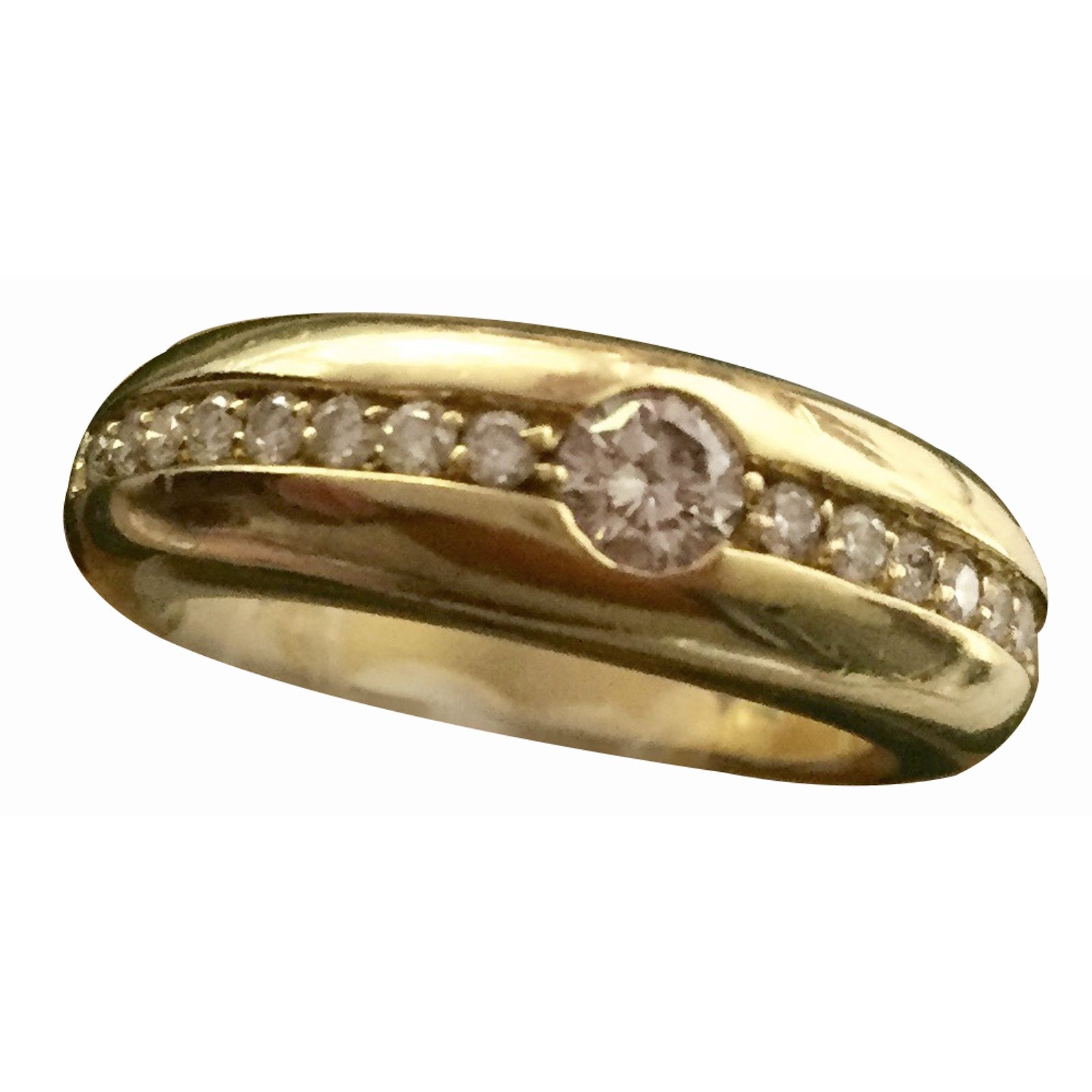Bague H. Stern 'Zéphir' - Or Jaune Et Diamants - Bijou Occasion De Luxe