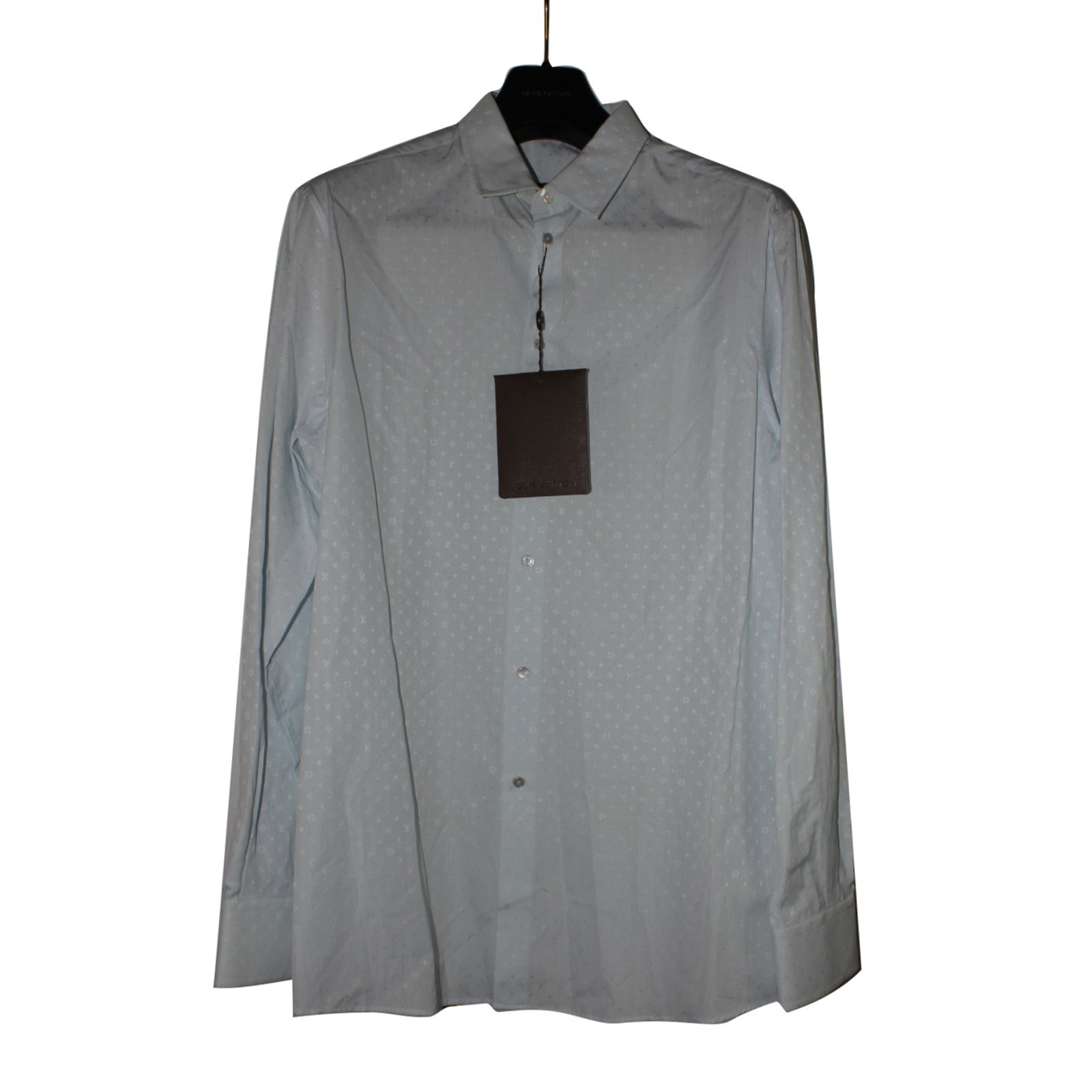 Louis Vuitton Monogramm shirt Shirts Cotton Blue ref.39673 - Joli Closet