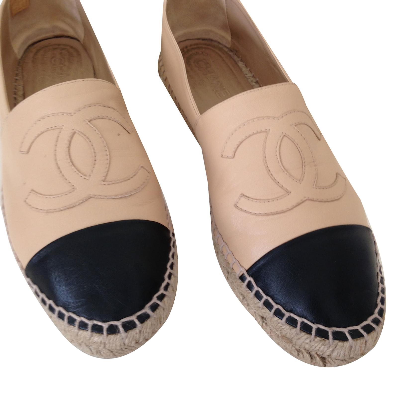 espadrilles beige leder