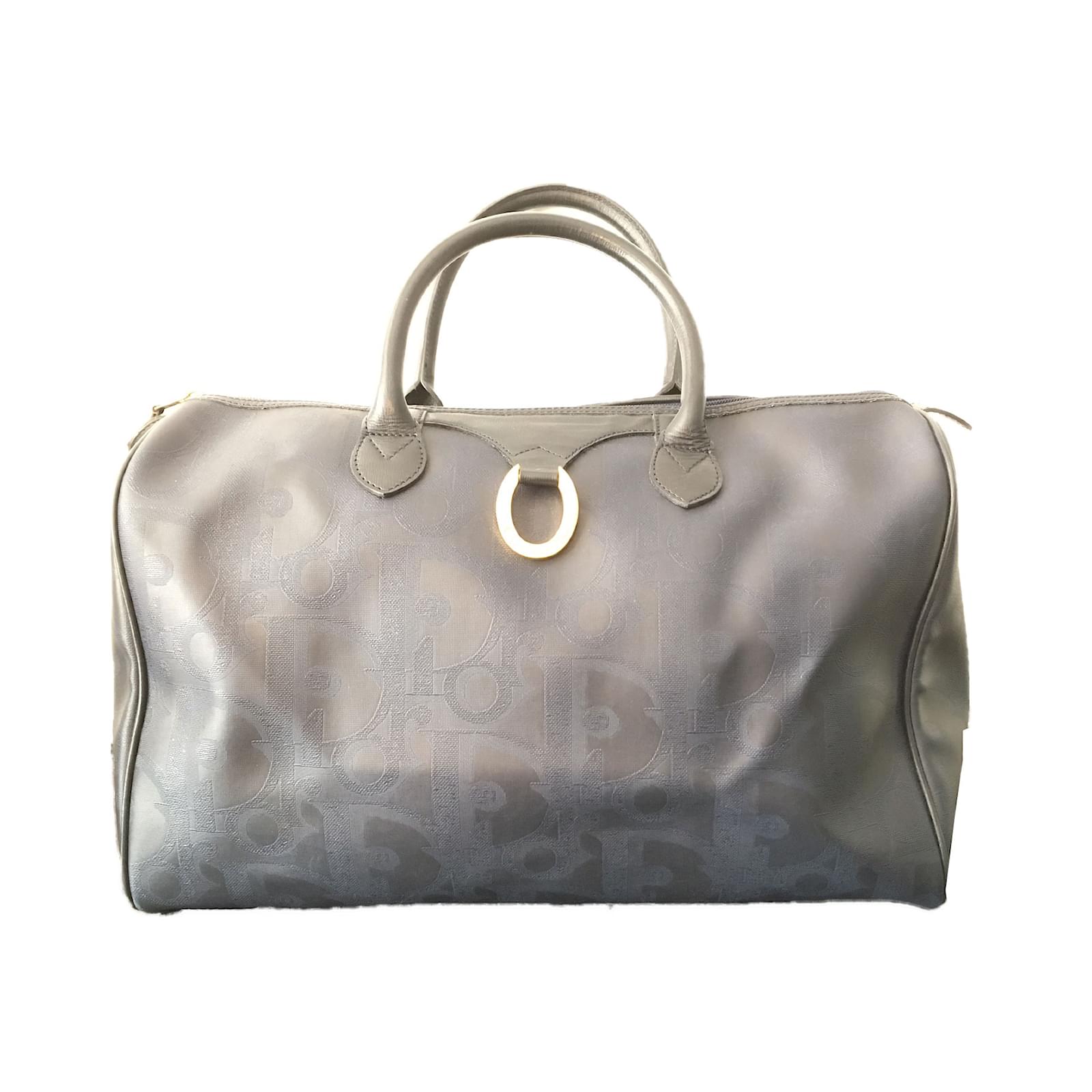 Dior Travel bag Navy blue Cloth ref.40018 Joli Closet