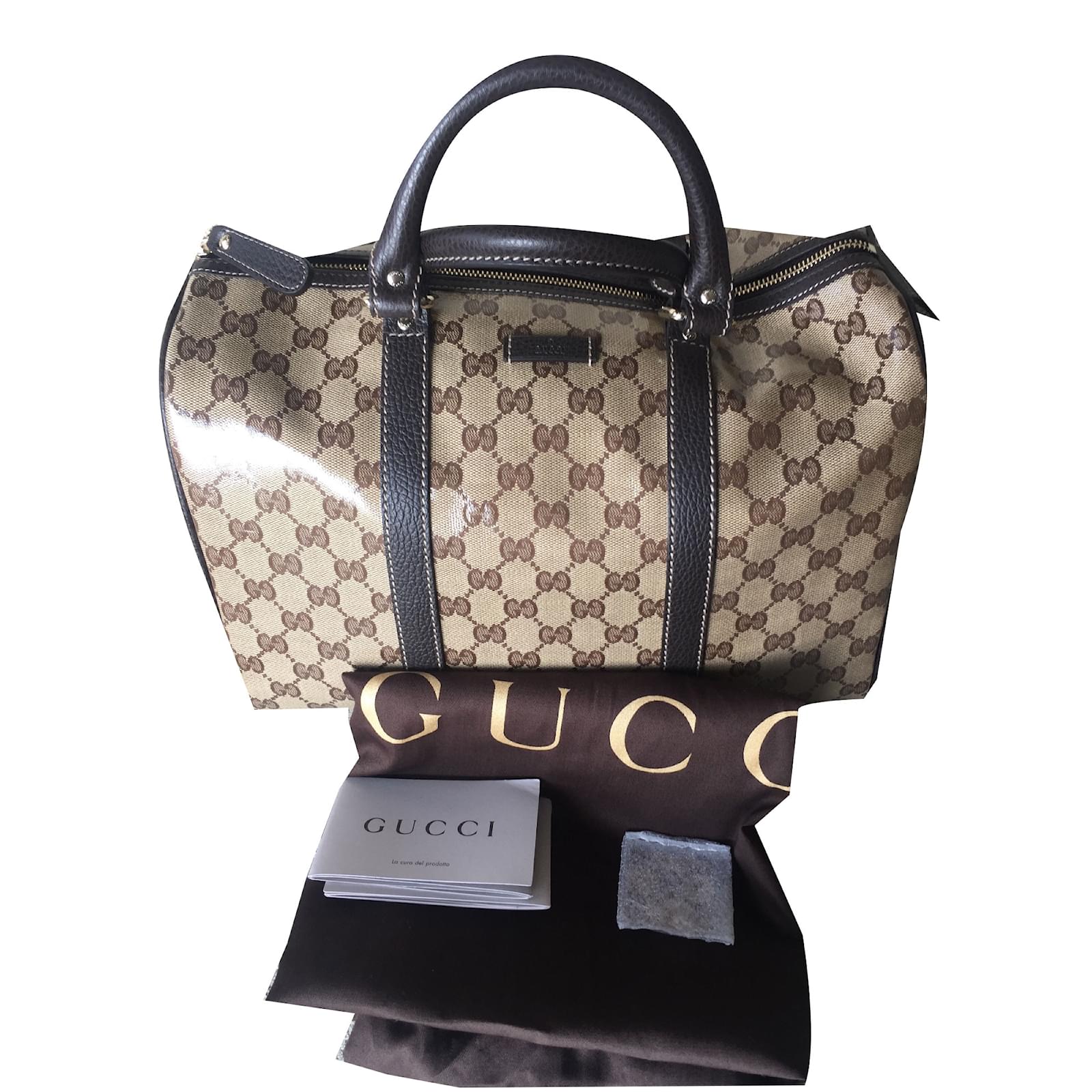 gucci crystal boston bolsa