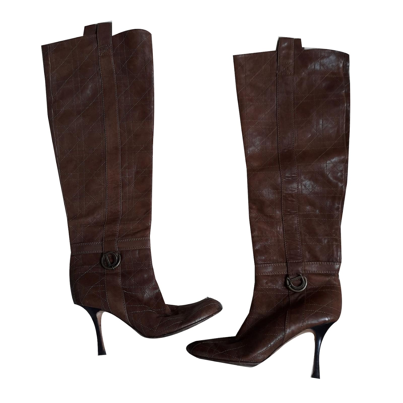 dior boots brown