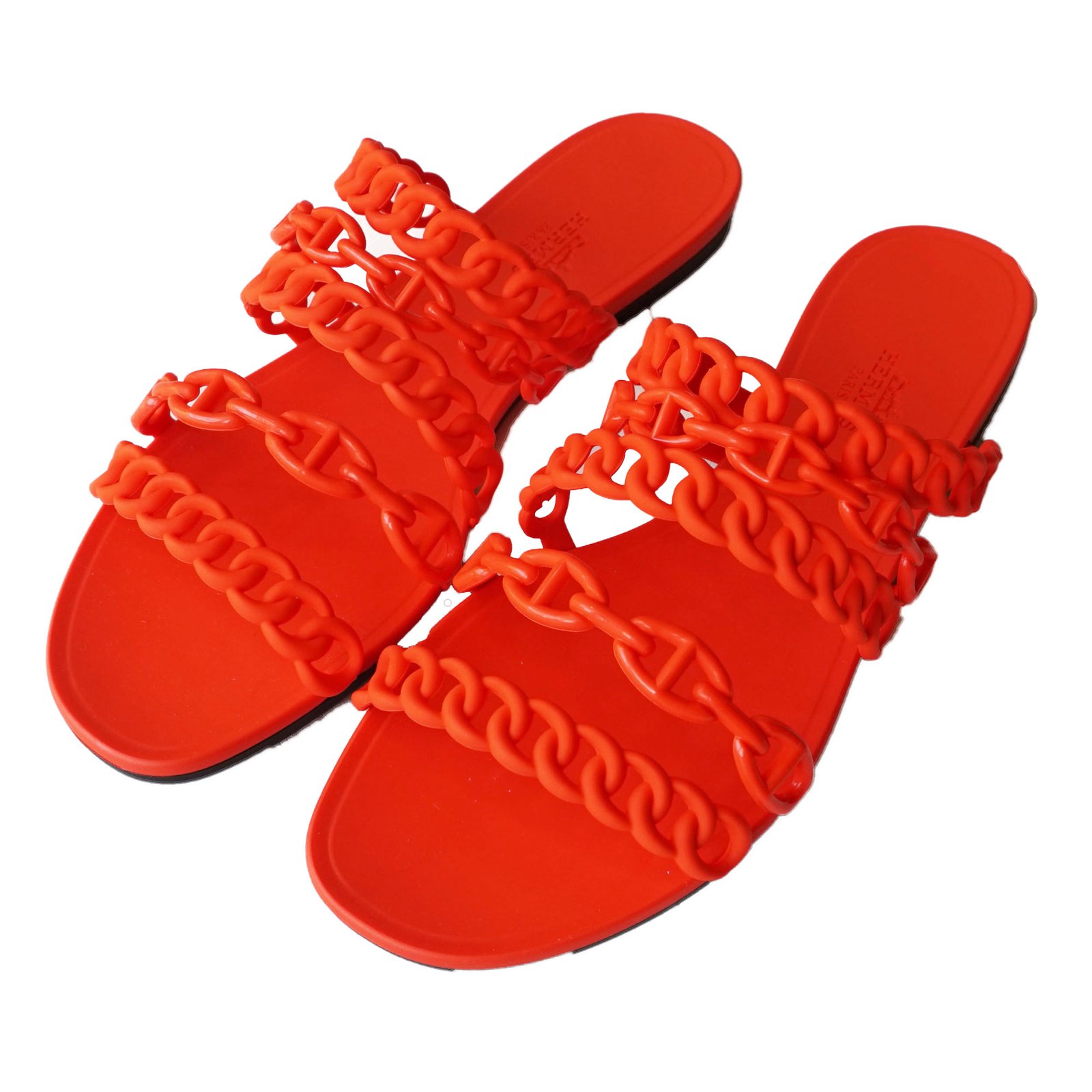 hermes jelly slippers