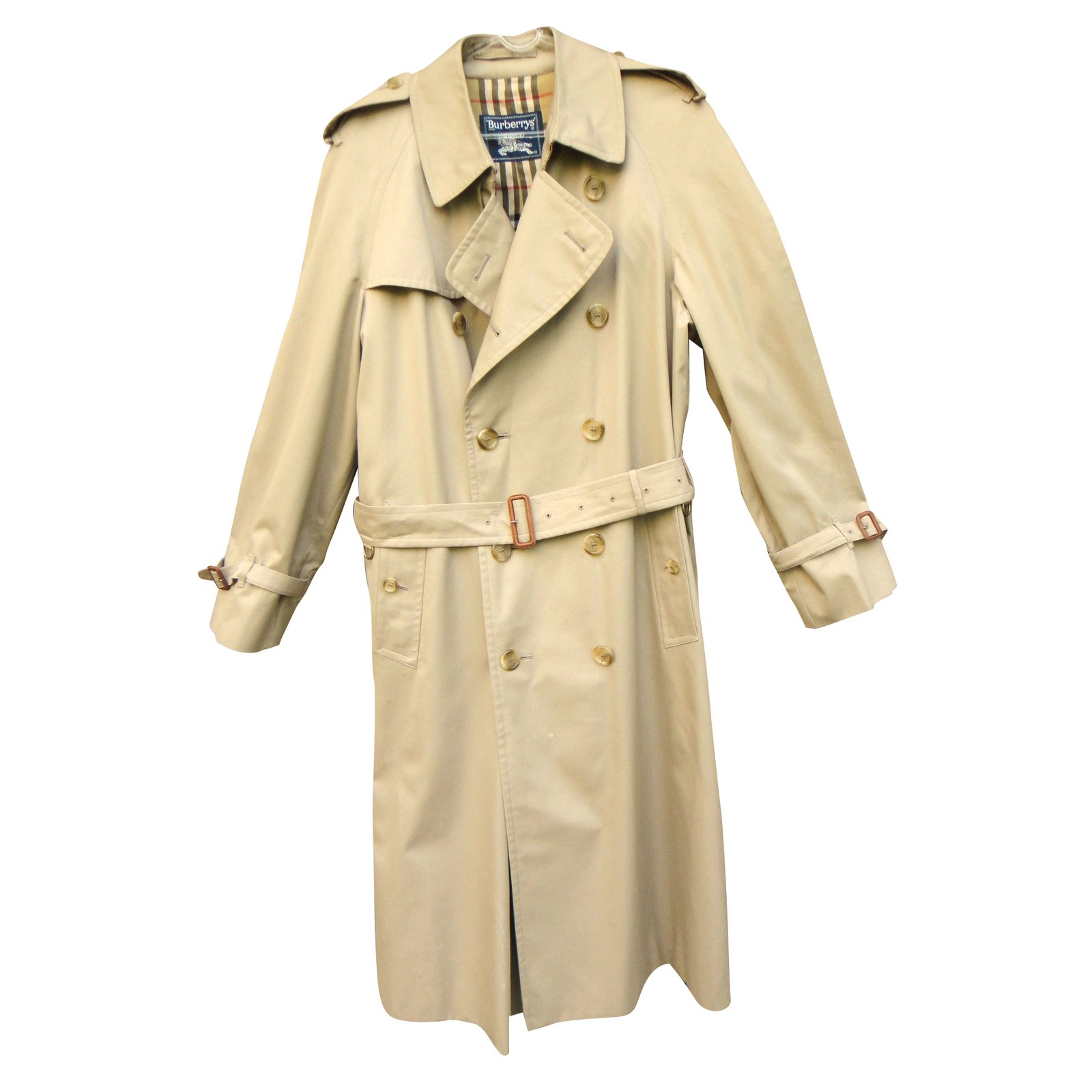 Burberry trench coat Beige Cotton Polyester  - Joli Closet