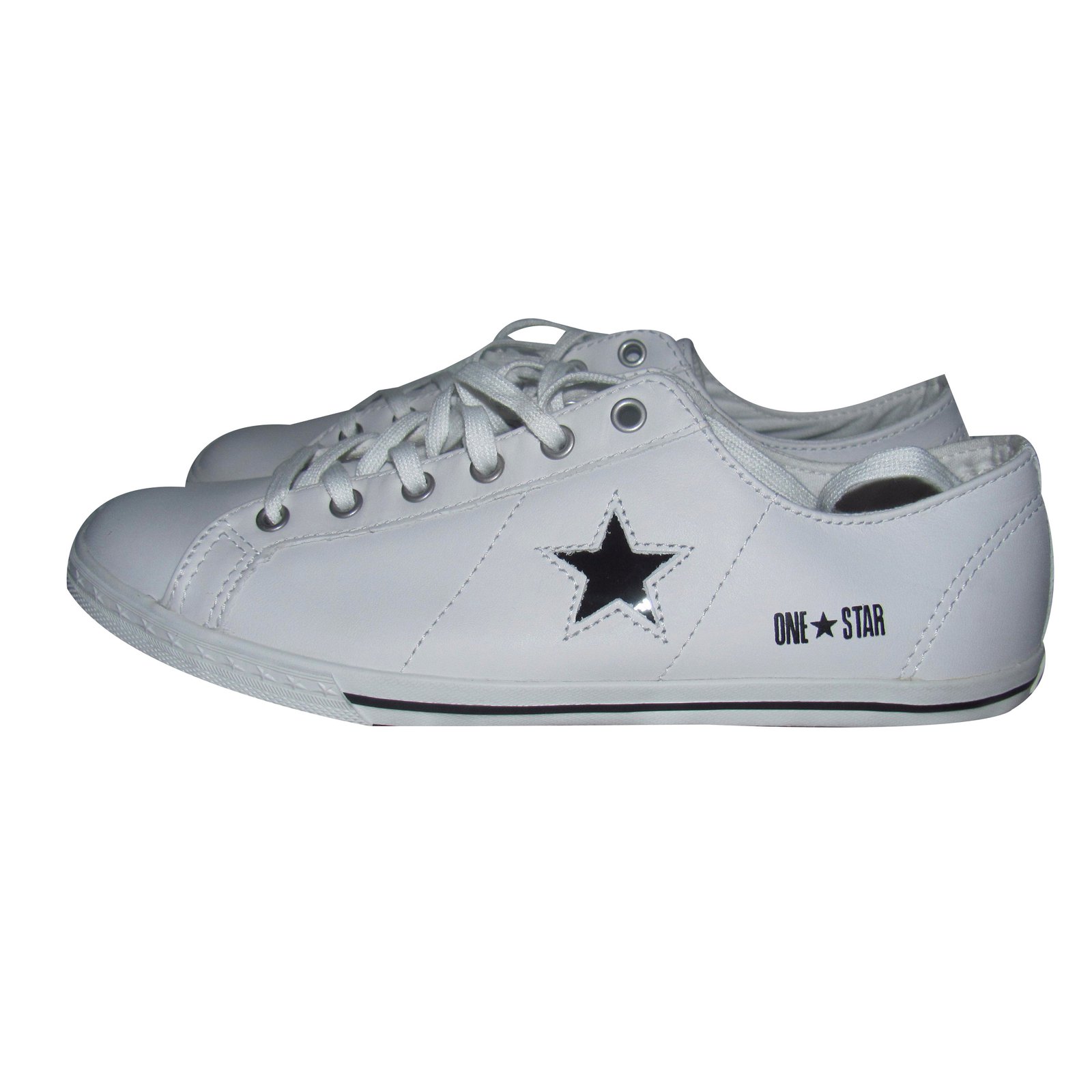 chaussures converse cuir blanche