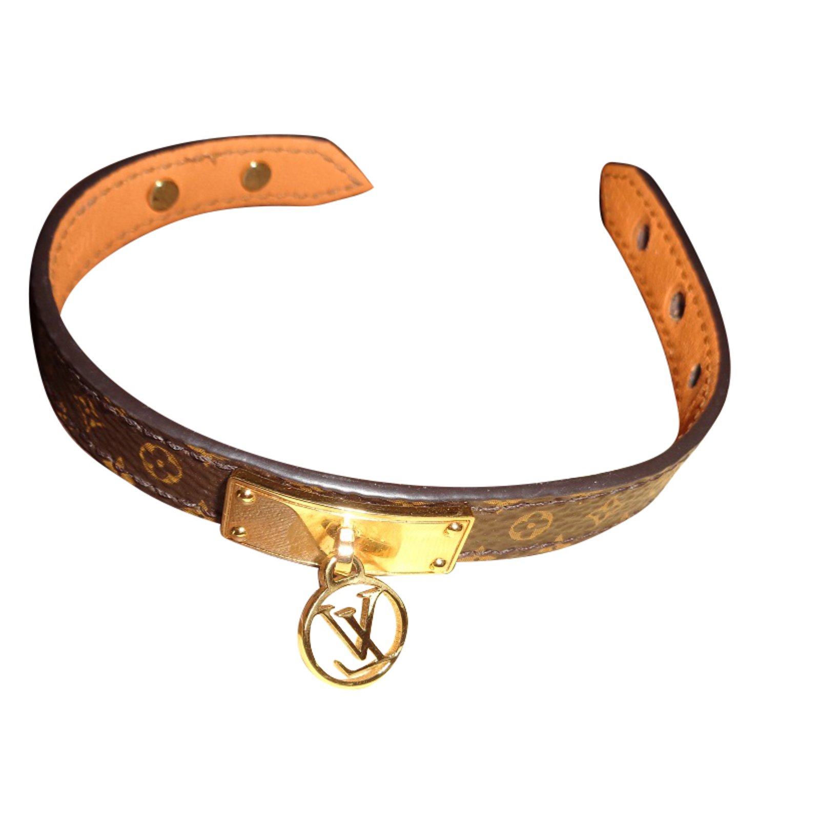 Louis Vuitton Bracelets Brown Leather ref.41725 - Joli Closet