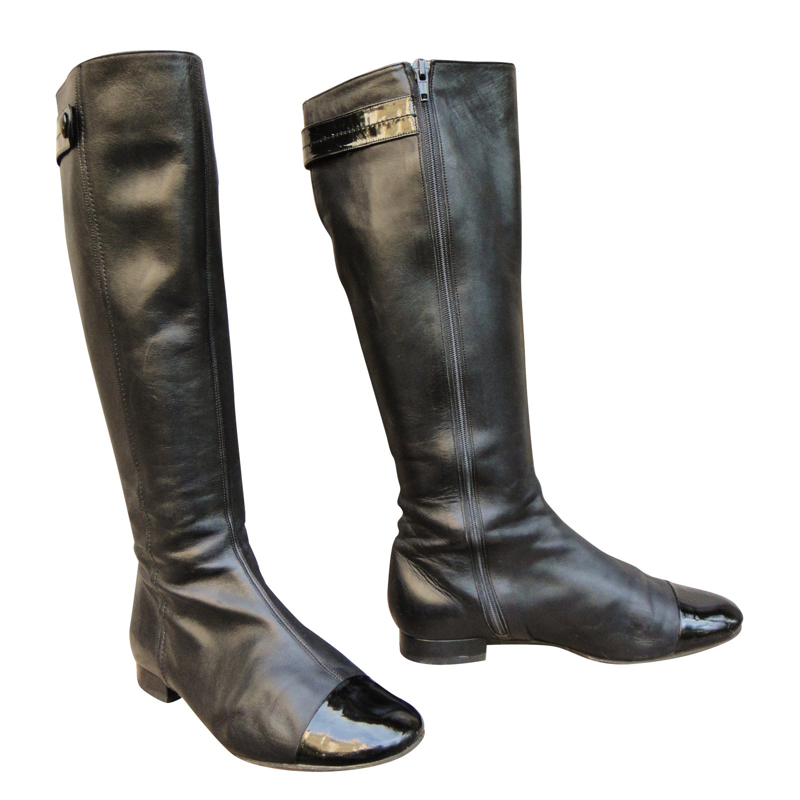 Colisee De Sacha Boots Black Leather ref.41932 - Joli Closet