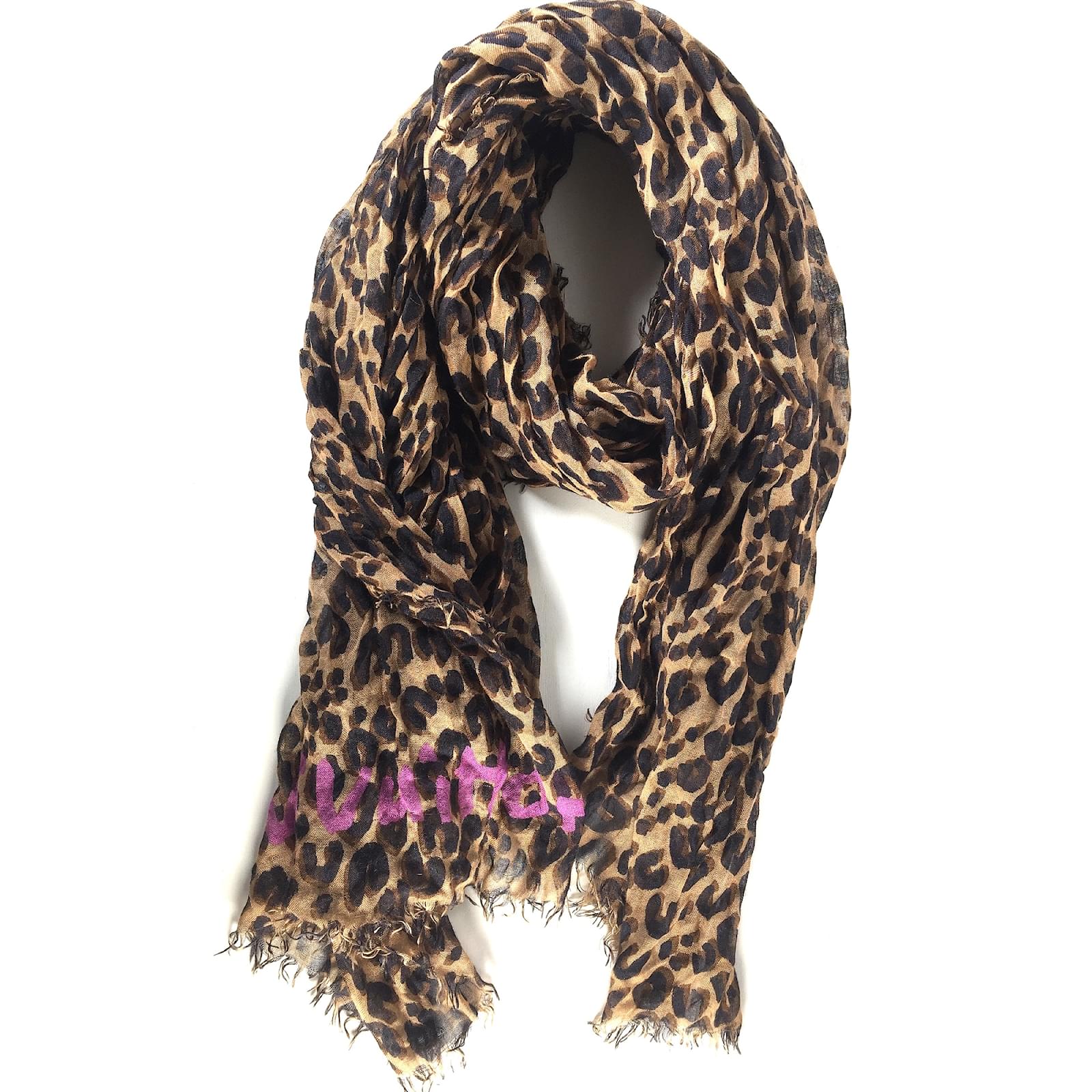 Louis Vuitton Stephen Sprouse Leopard Cashmere Silk Stole at