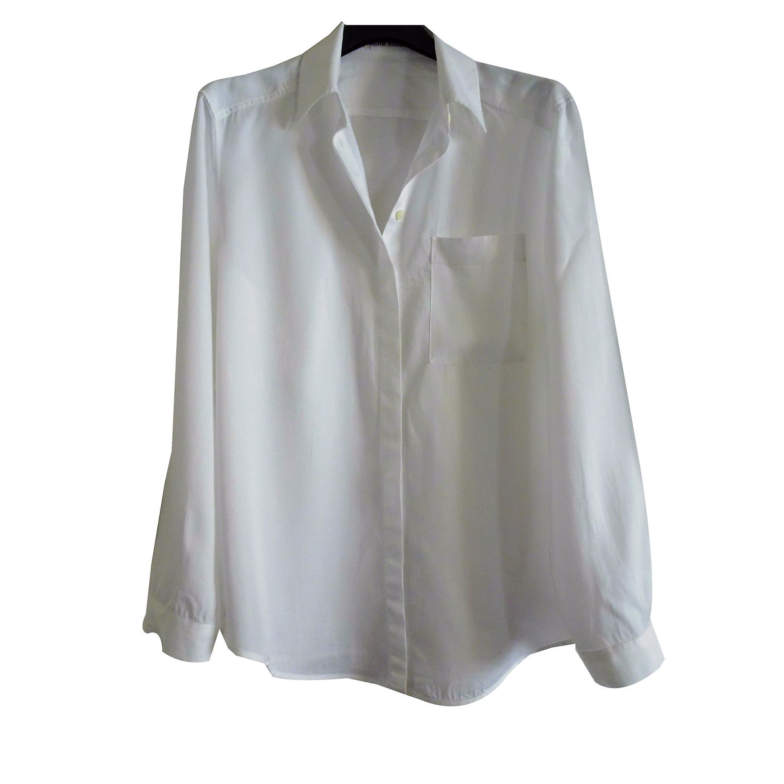 Acne studios addle flu denim shirt White Tencel ref.JC42557 (Sold 