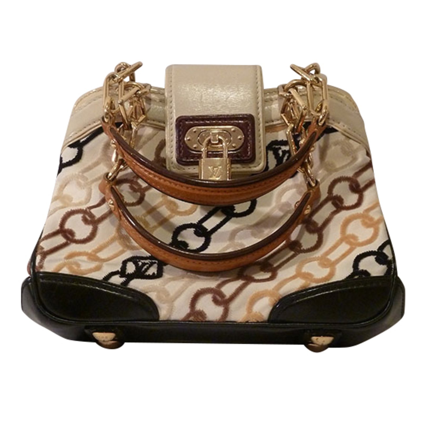Louis Vuitton Mini Tote Bag Cream Cotton ref.42939 - Joli Closet