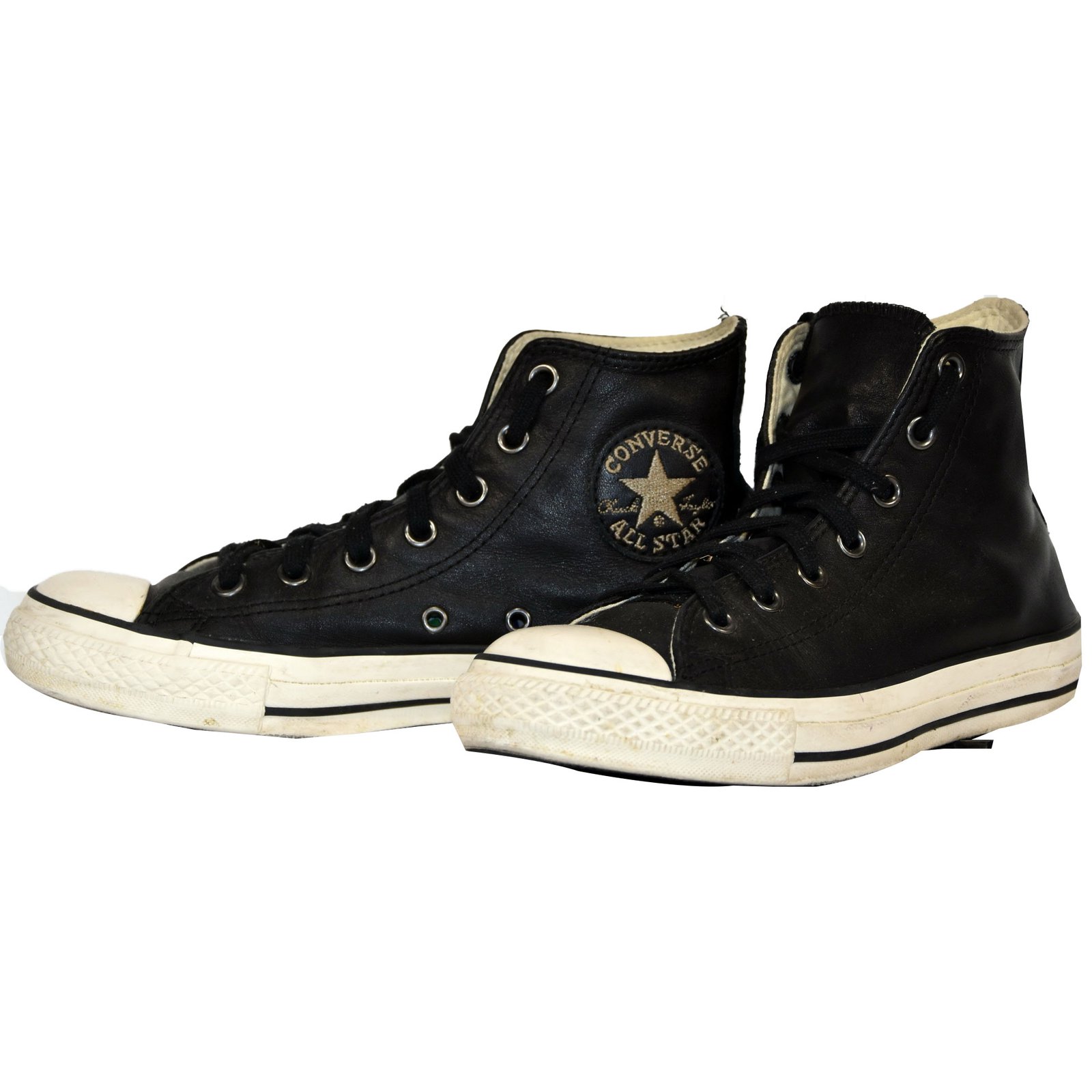 STAR CHUCK TAYLOR HI CUIR NOIR 