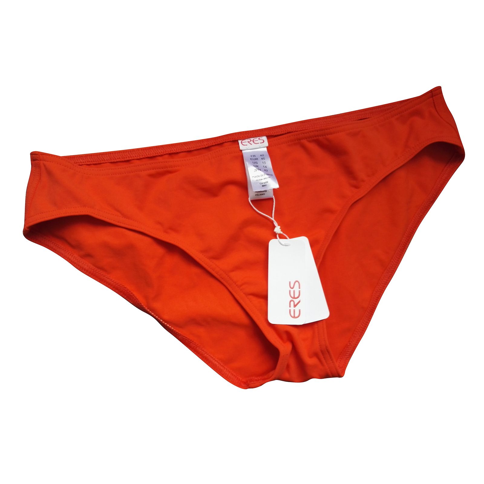 Bas De Maillot De Bain ERES Tavira - Taille 44FR, Couleur Marron Et Bleu, 77% Polyamide 23% élasthanne, Neuf Avec étiquettes