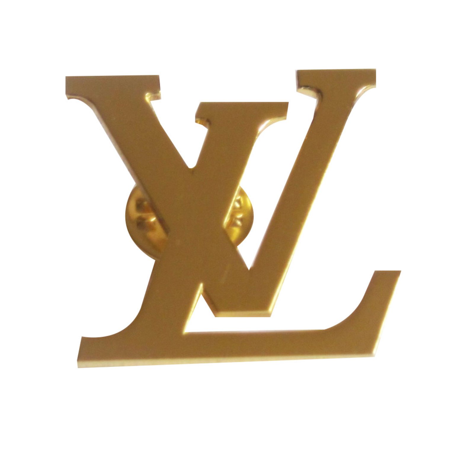 Louis Vuitton Alfileres y broches Dorado Metal ref.43246 - Joli Closet