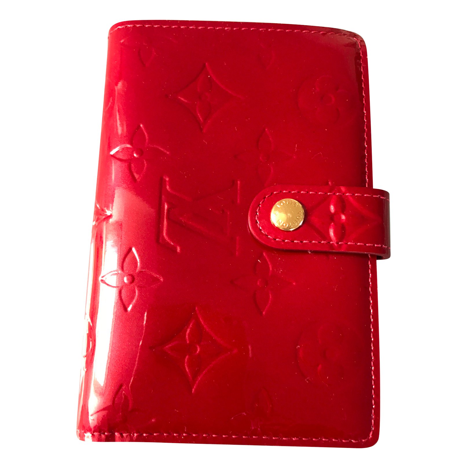 Louis Vuitton Elise Red Patent Leather Wallet (Pre-Owned)