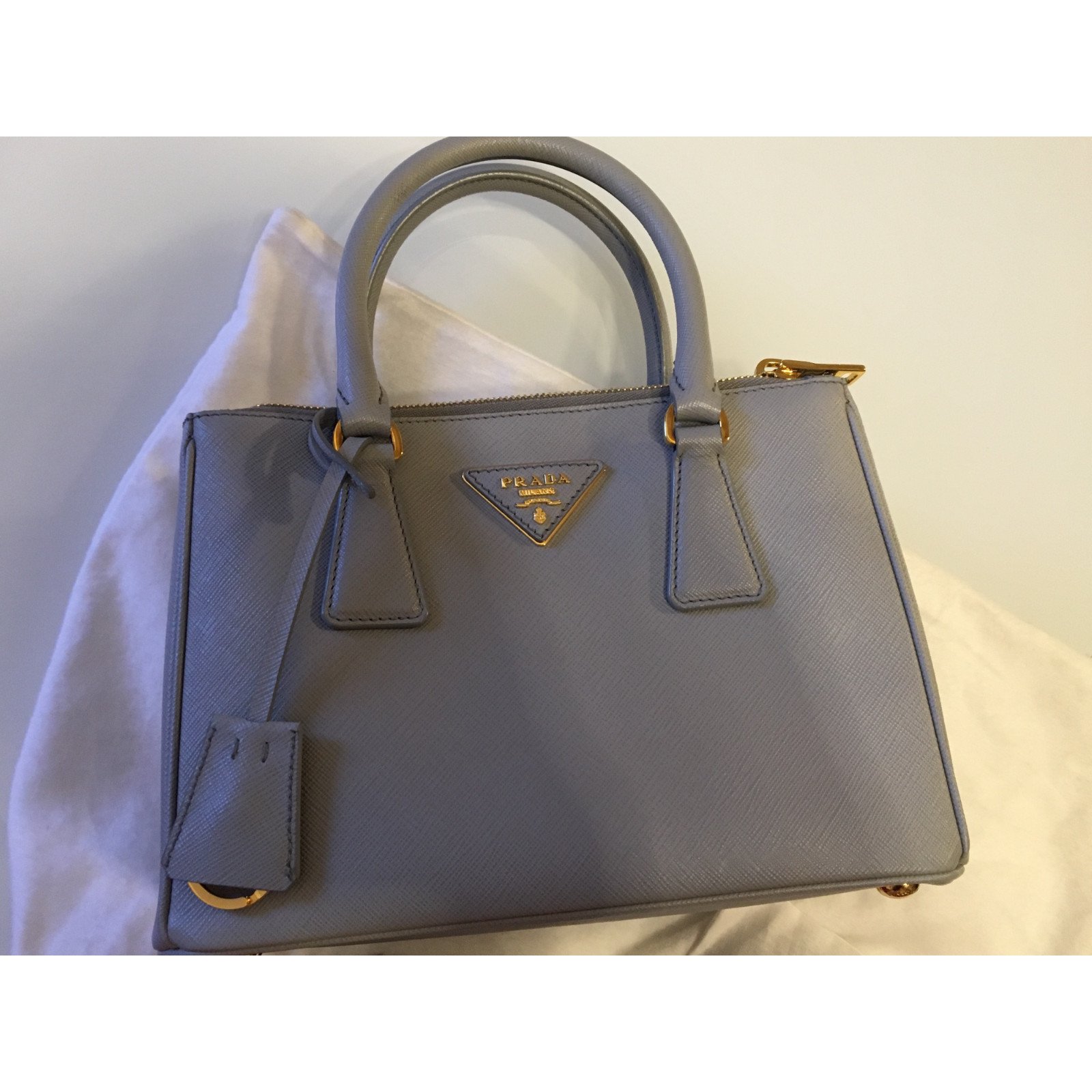 Prada Grey Saffiano Lux Leather Small Promenade Crossbody Bag Prada | The  Luxury Closet