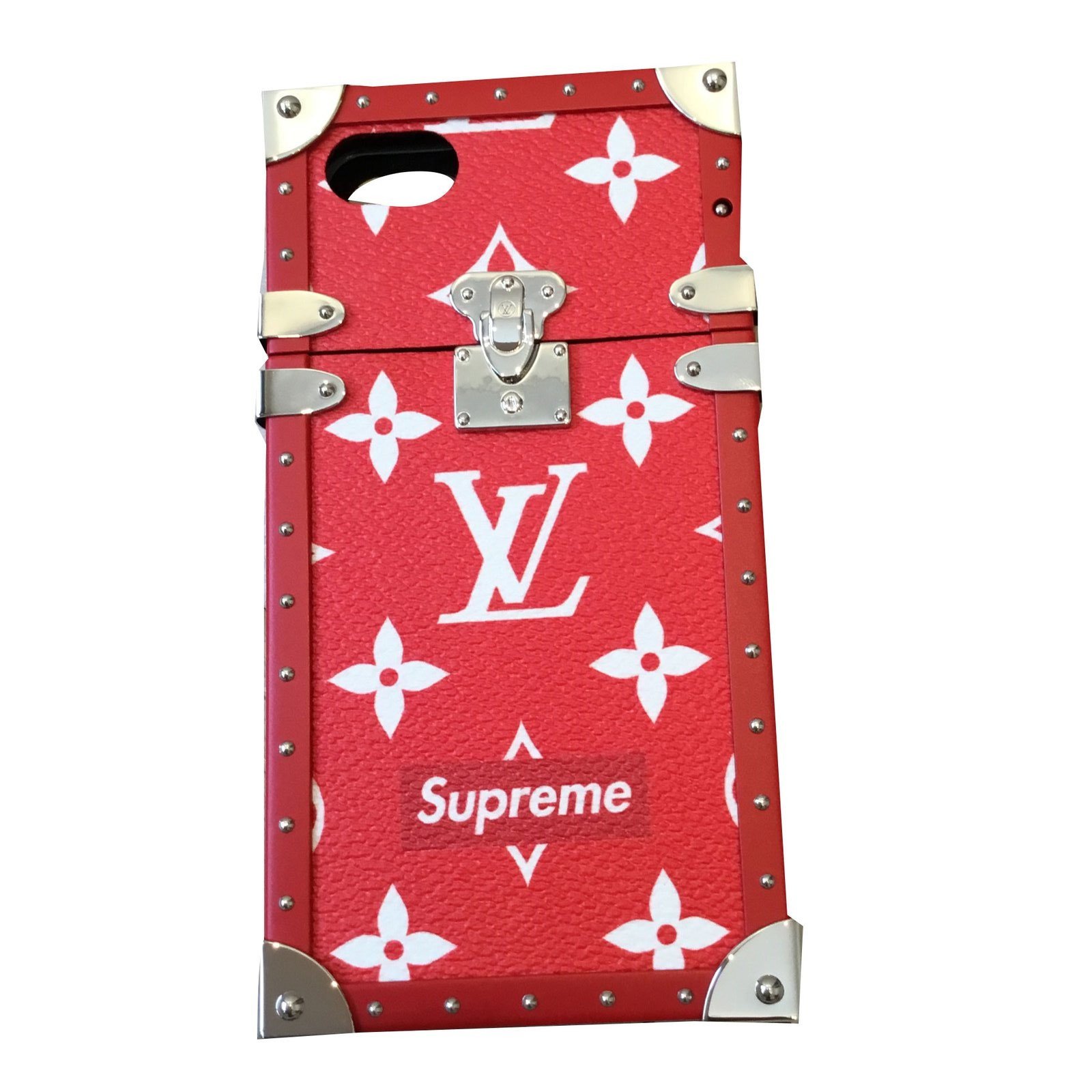 Louis Vuitton Supreme Red Leather ref.44369 - Joli Closet