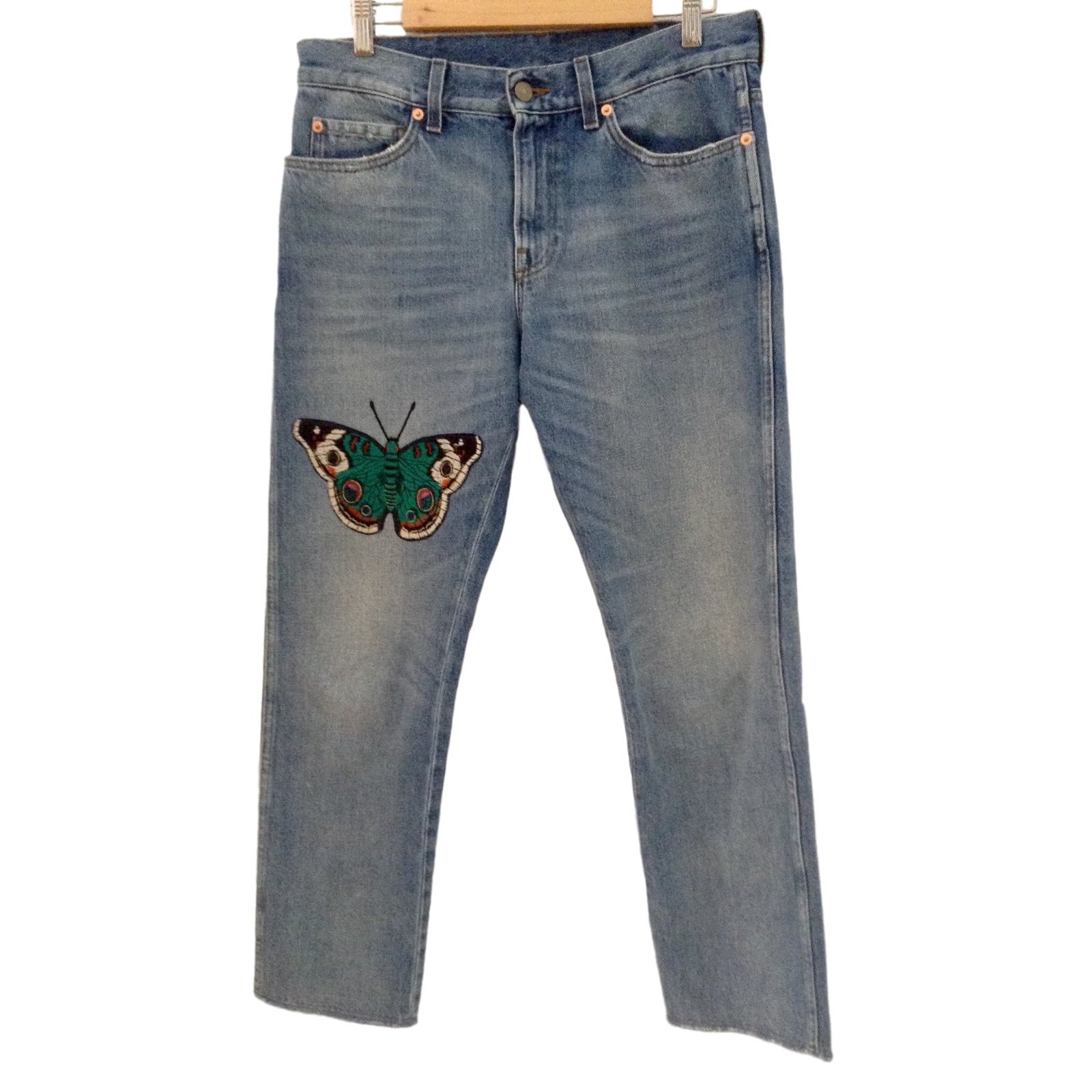 gucci butterfly jeans
