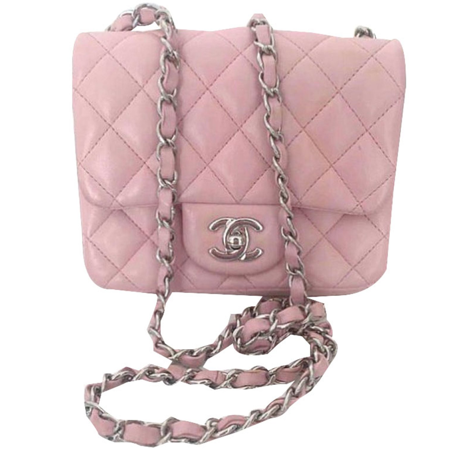 Chanel Mini bag Pink Leather ref.44536 - Joli Closet