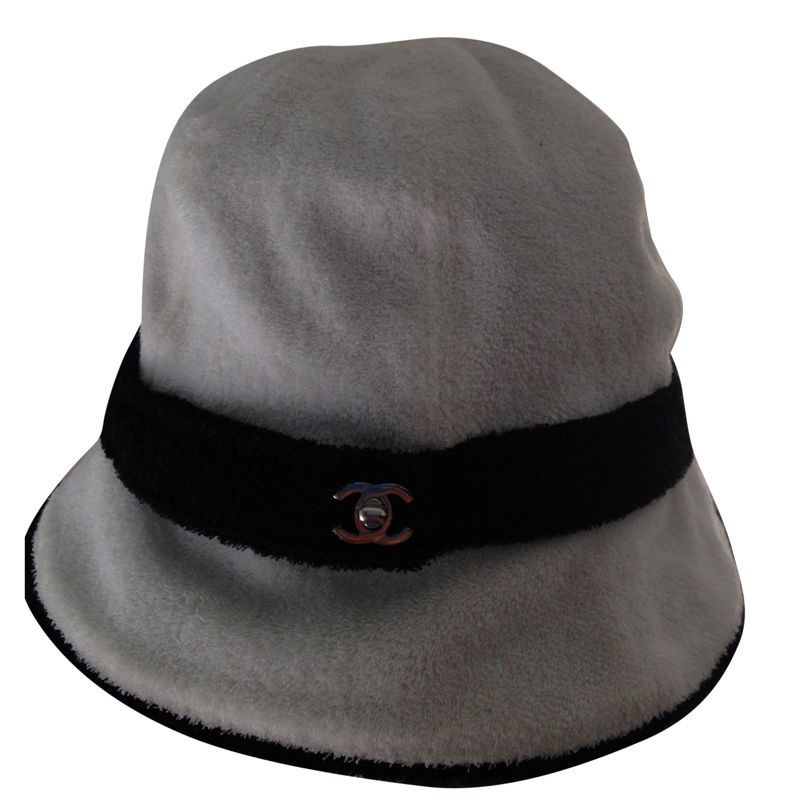 Chanel Hats Black White Cotton ref.45292 - Joli Closet