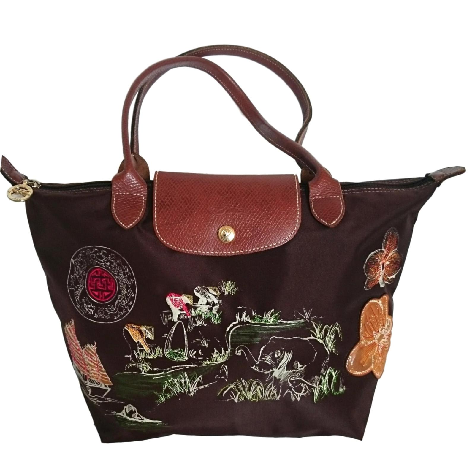 longchamp dark brown