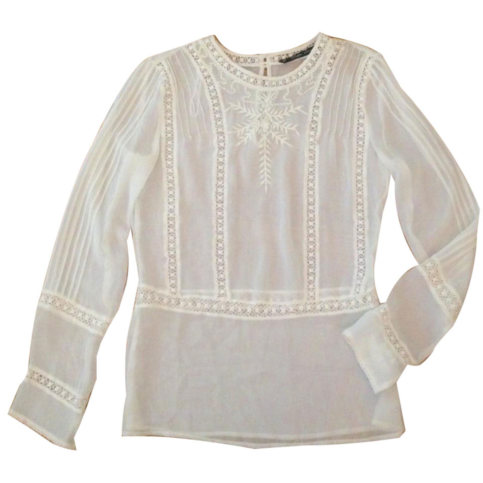 zara cotton blouse