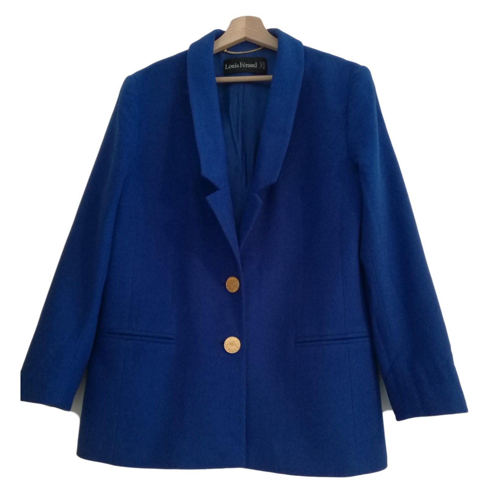 Louis Féraud Jacket Blue Wool ref.46732 - Joli Closet