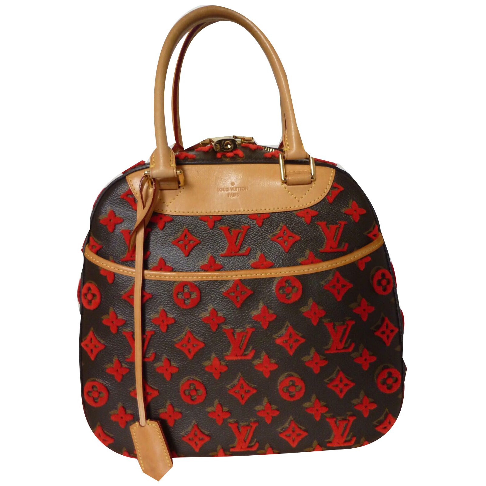 Louis Vuitton Deauville Leather Handbag