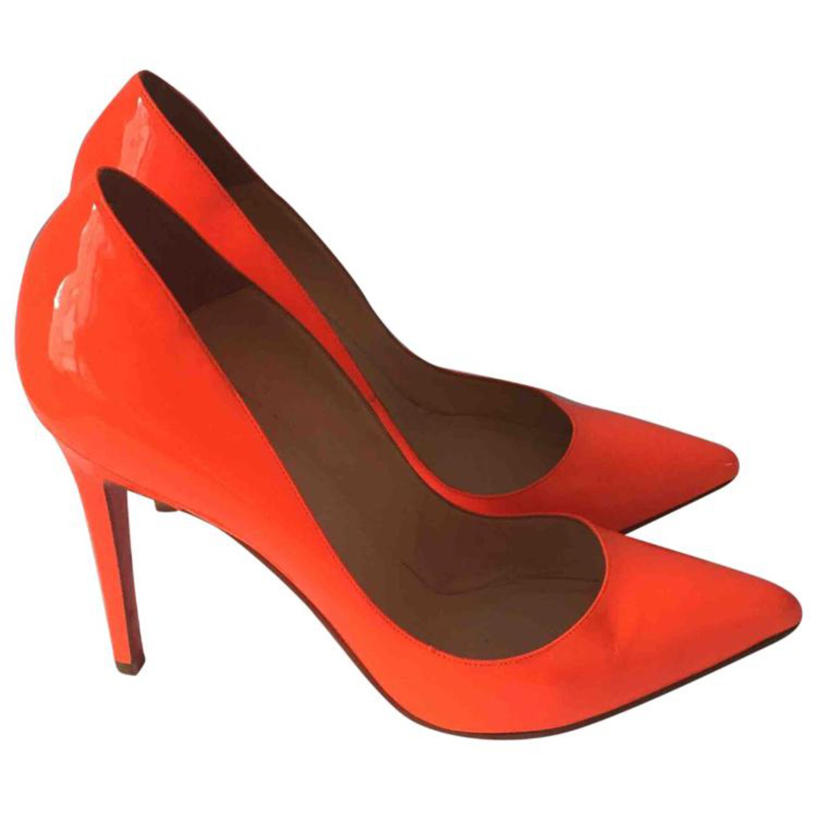 louboutin orange heels
