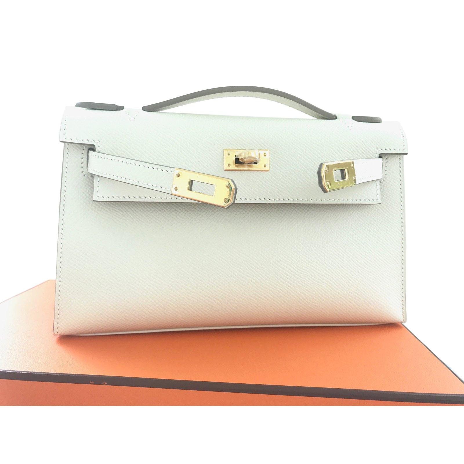 Hermès KELLY MINI White Leather ref.47033 - Joli Closet