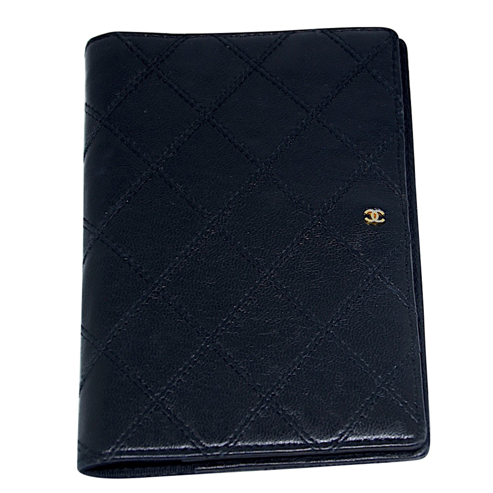 Chanel Black Leather Agenda Cover Pony-style calfskin ref.217821 - Joli  Closet