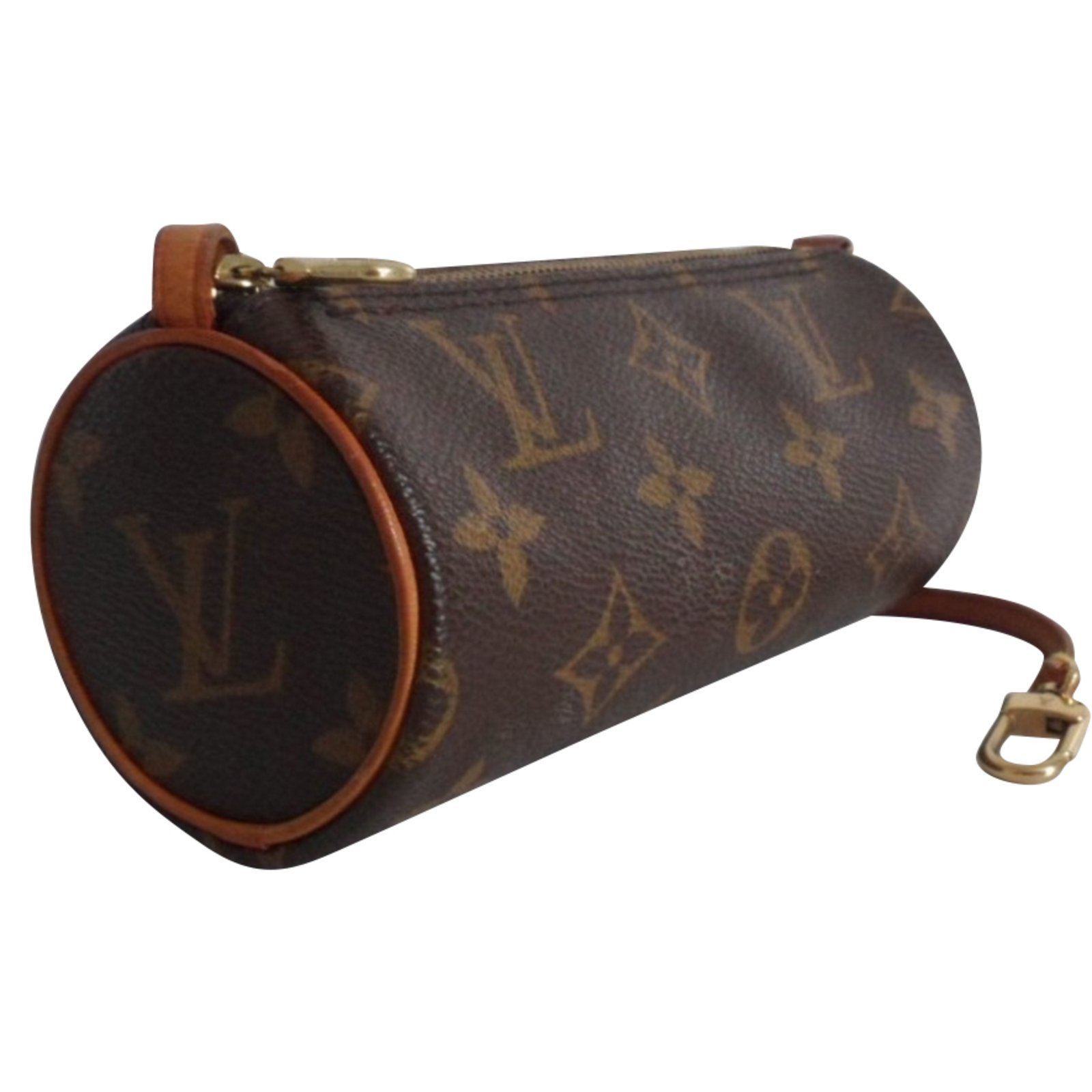 Louis Vuitton Brown Leather Pouch