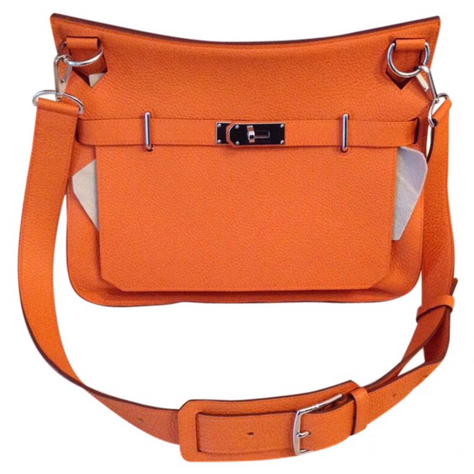 Hermès Jypsiere 34 Orange Leather ref.47218 - Joli Closet