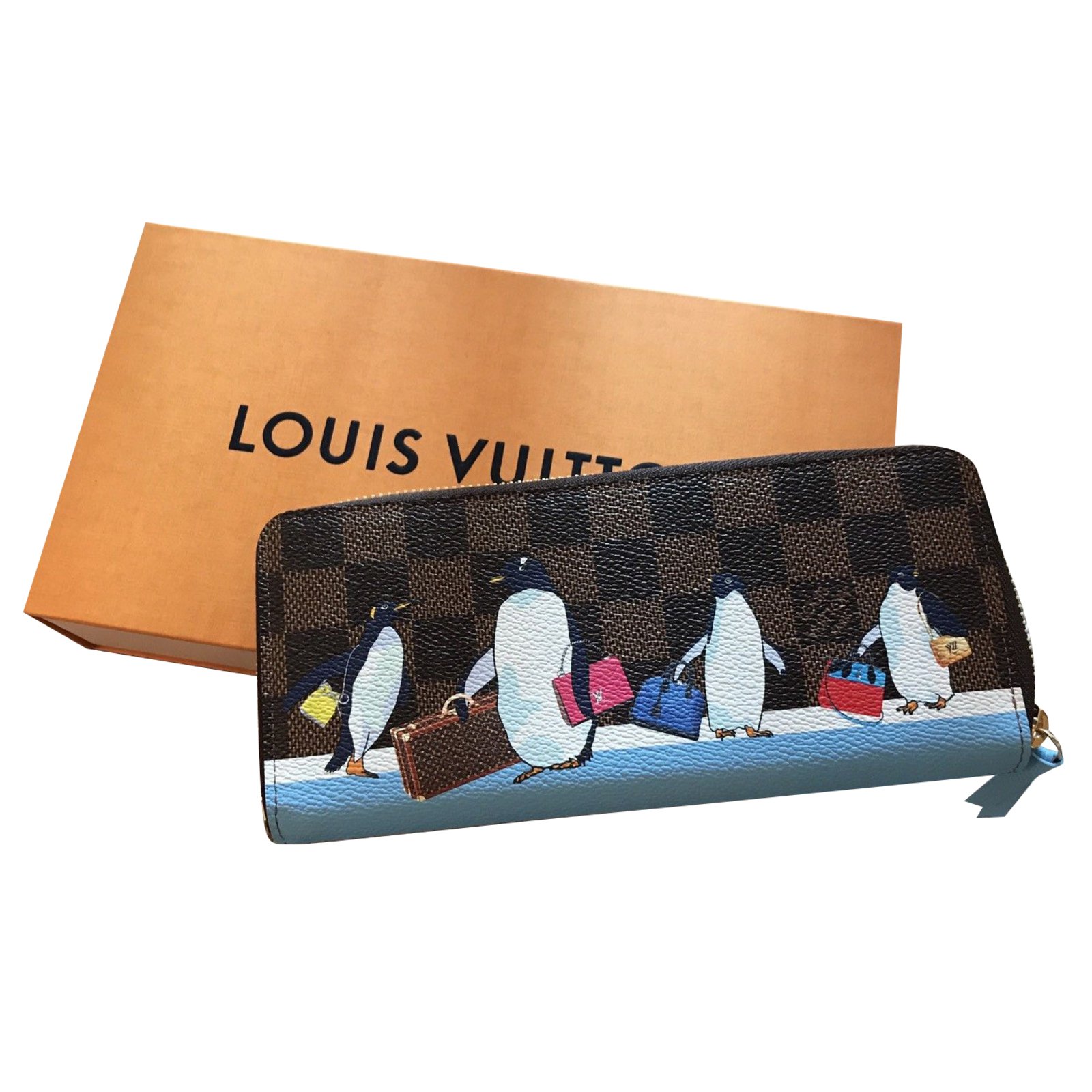 Clemence Louis Vuitton Penguins Brown Leather ref.47245 - Joli Closet
