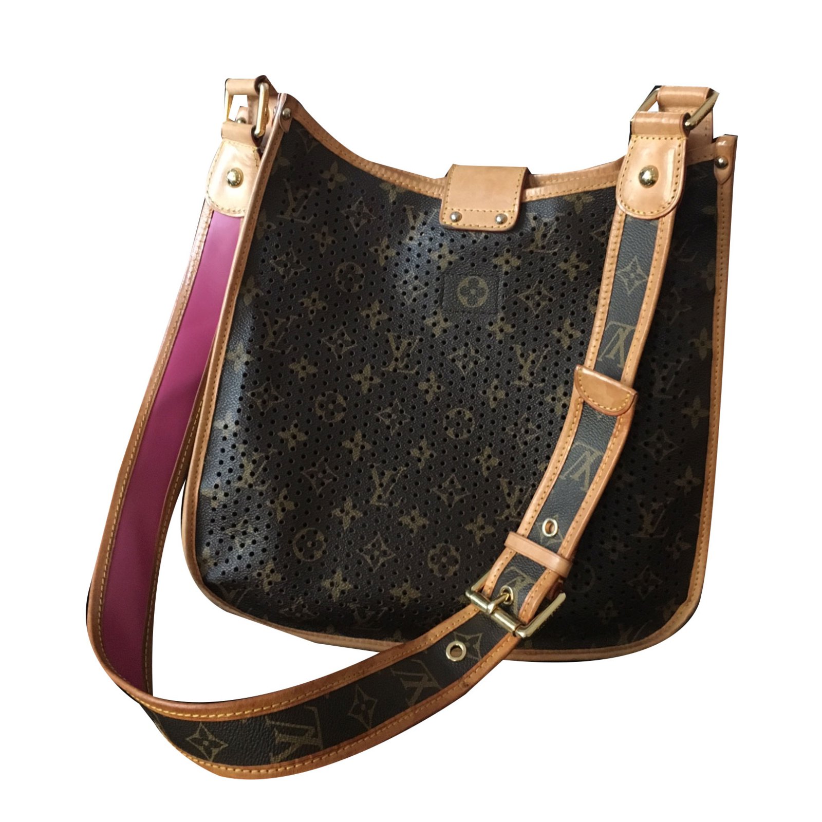 Limited edition 2006 collection Louis Vuitton monogram perforated shoulder  bag
