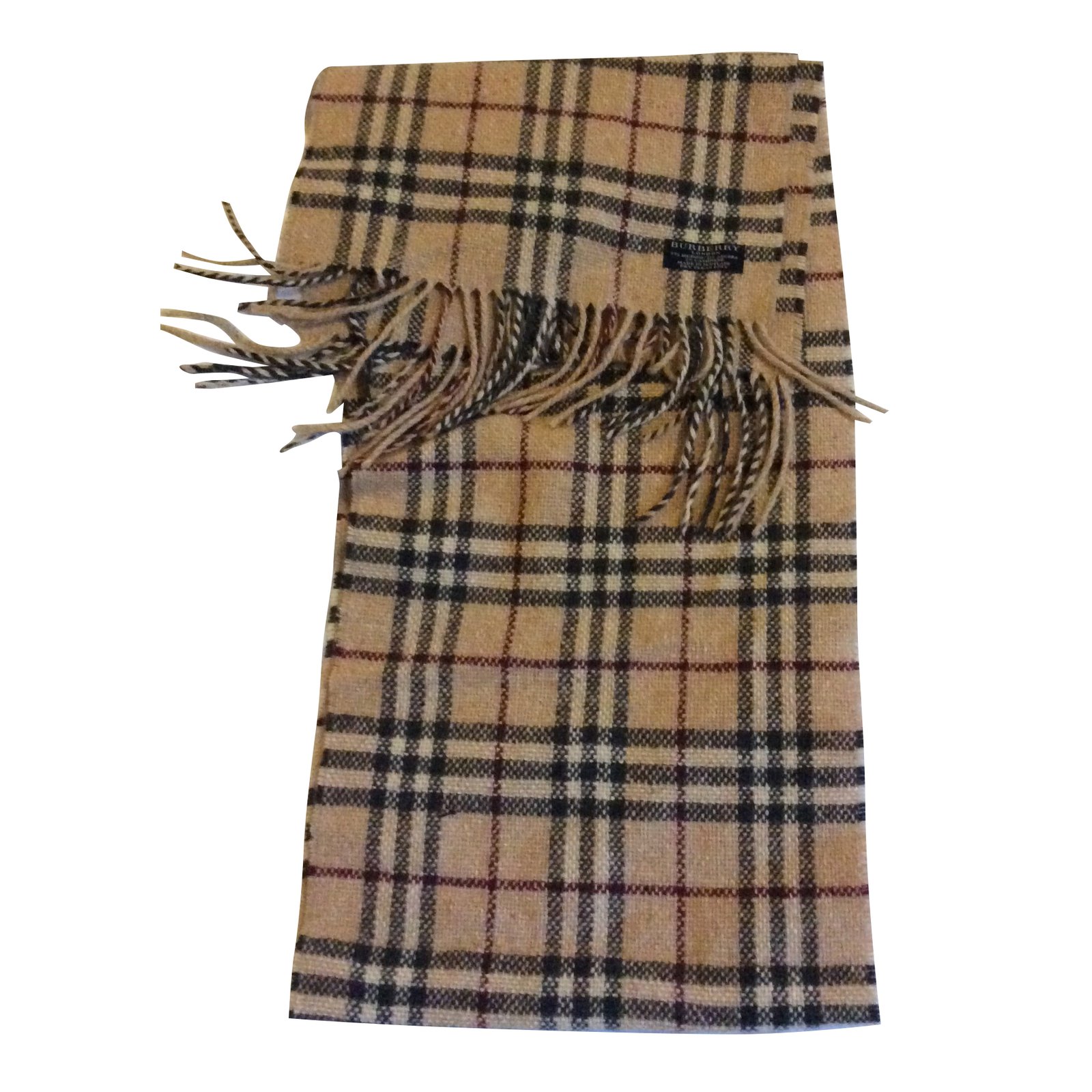 Burberry tartan scarf Multiple colors Cashmere Wool ref.47752 - Joli Closet