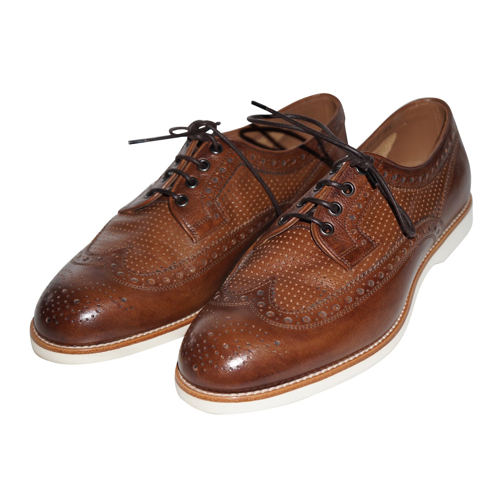 Derbies homme Santoni Derbies homme Cuir Marron ref.47820 ...