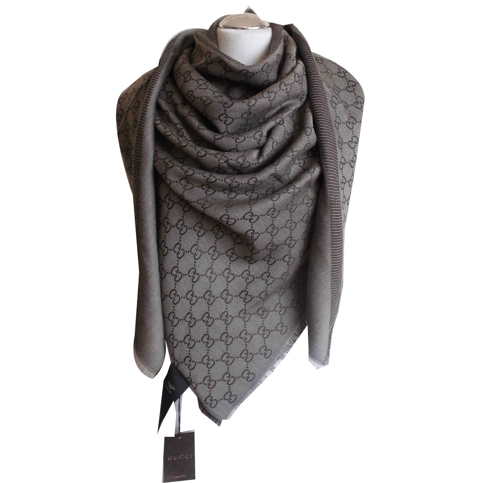 Gucci Gucci ggweb shawl Scarves Silk 