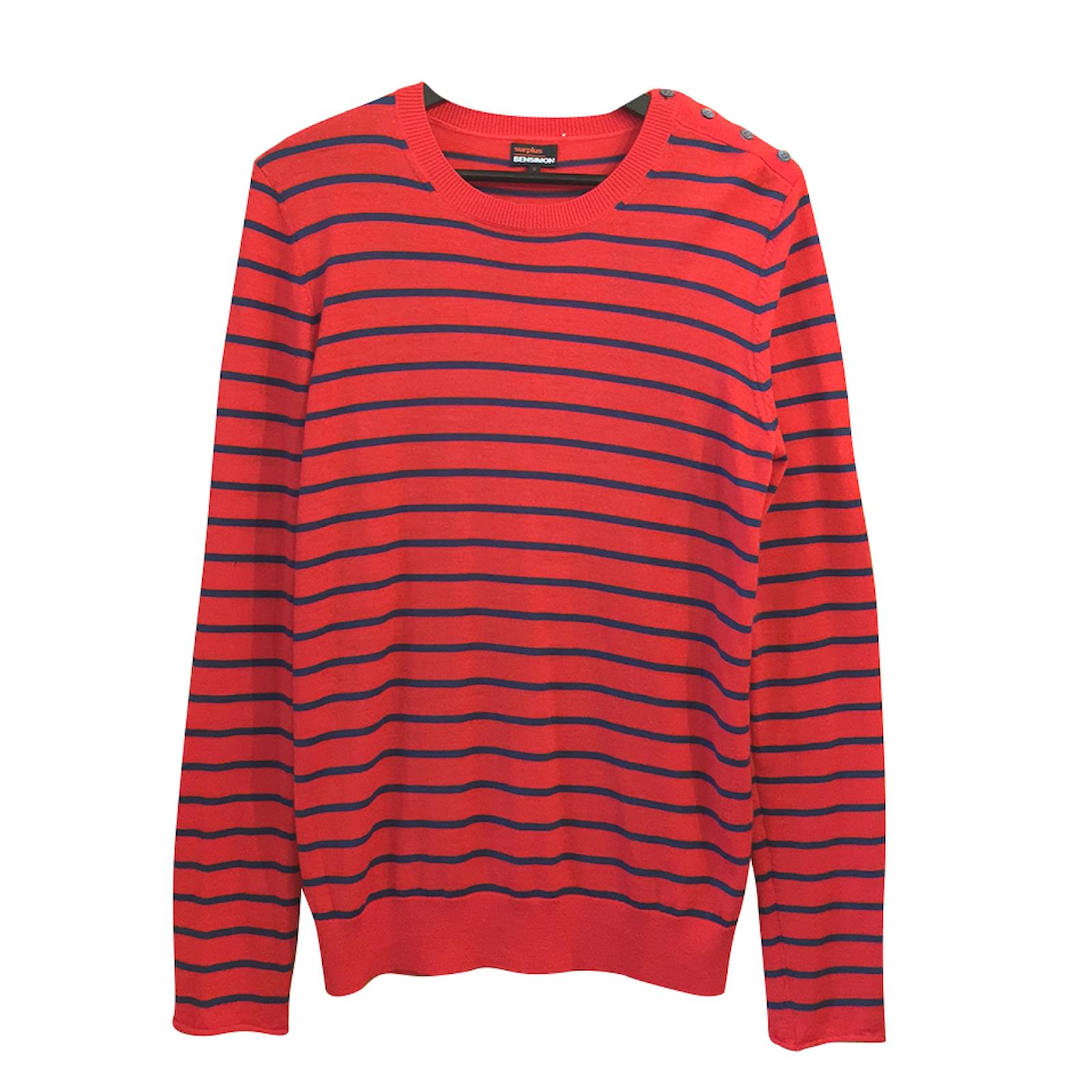 Bensimon Sweater Orange Wool ref.48941 Joli Closet