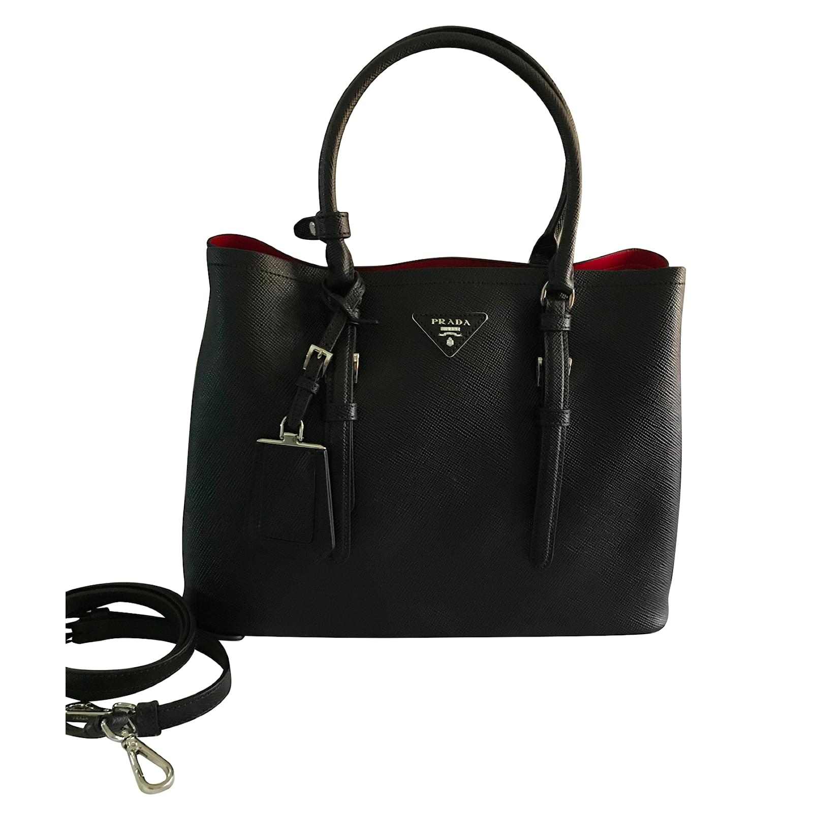 Prada Small Saffiano Leather Double Bag