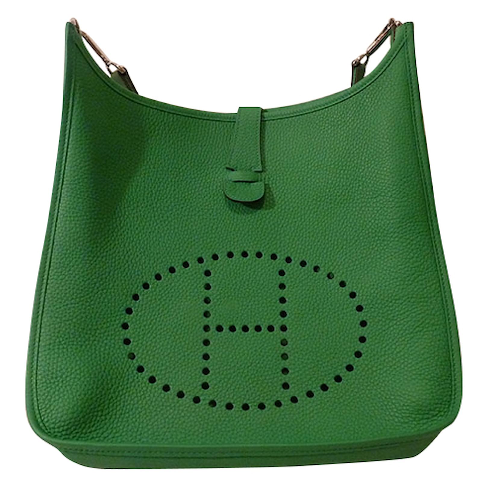 hermes evelyne bag green