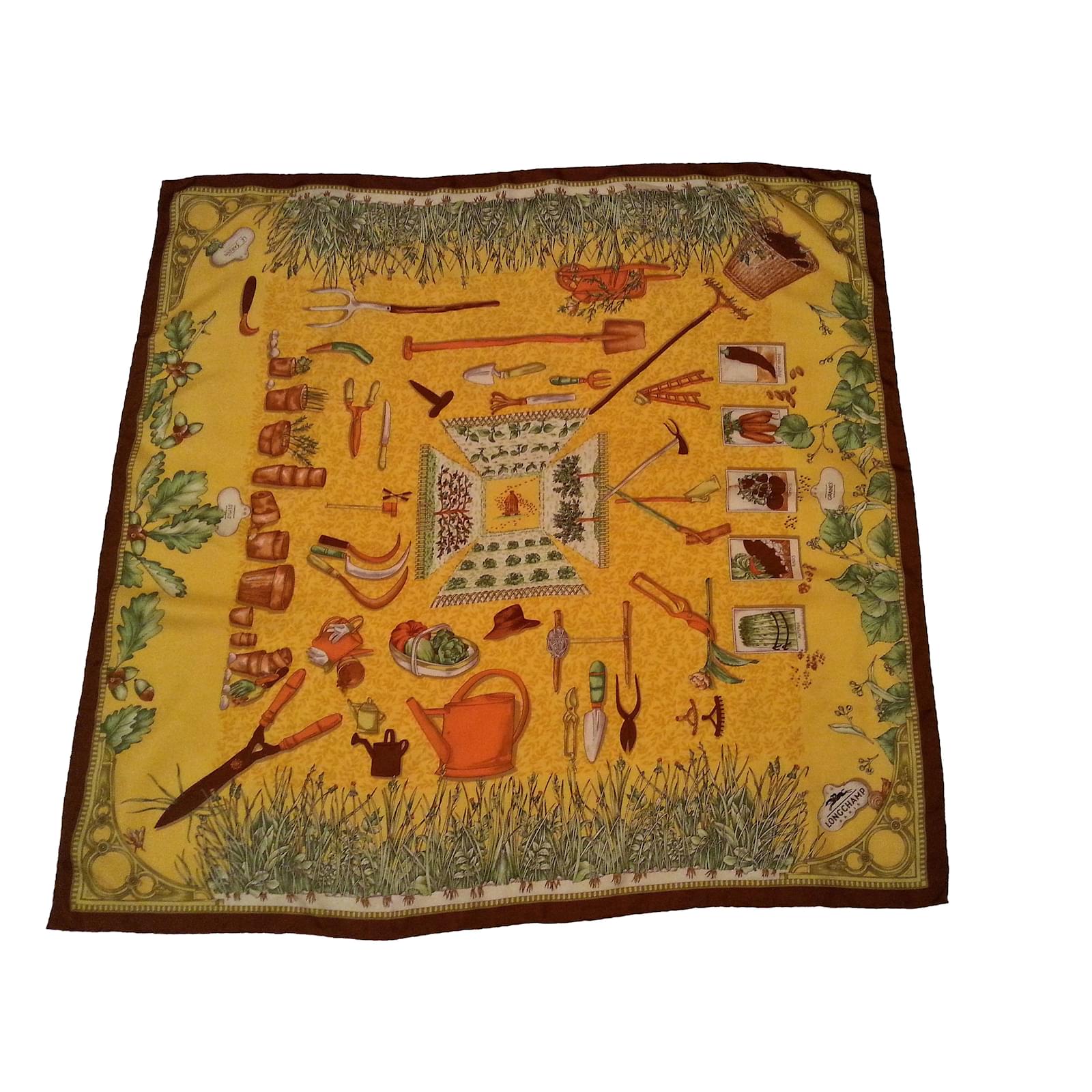 longchamp silk scarf