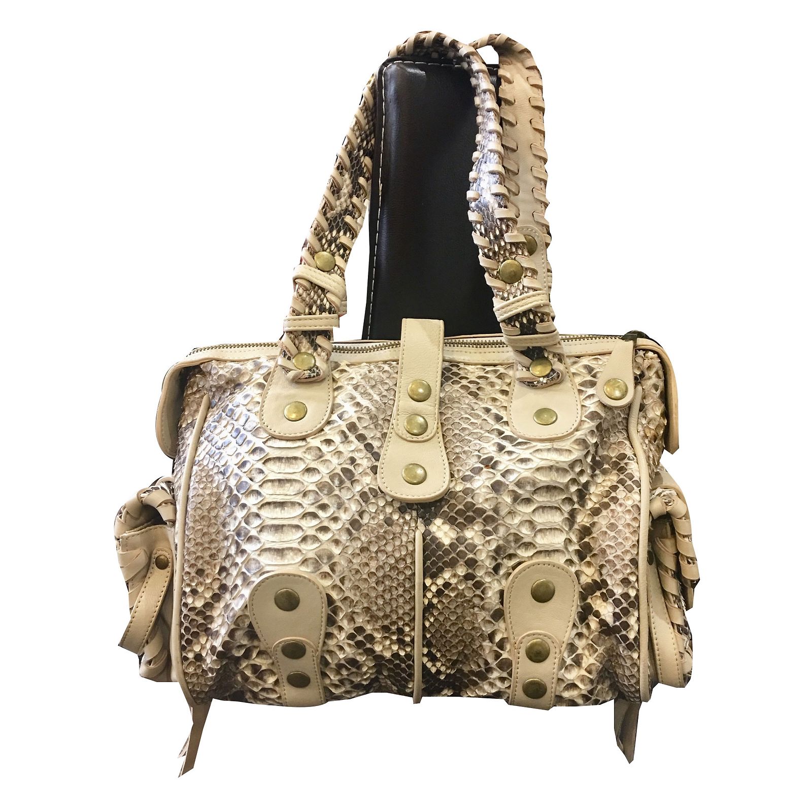 Chloé Handbags Beige Python print Python ref.49345 - Joli Closet