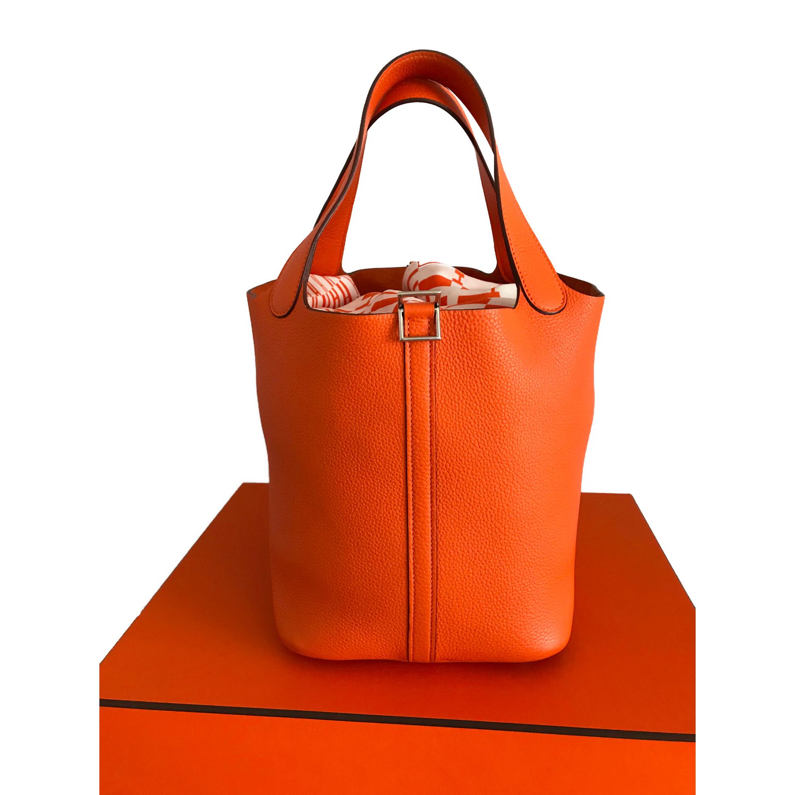 Hermès Picotin Cuir Orange ref.49452 - Joli Closet