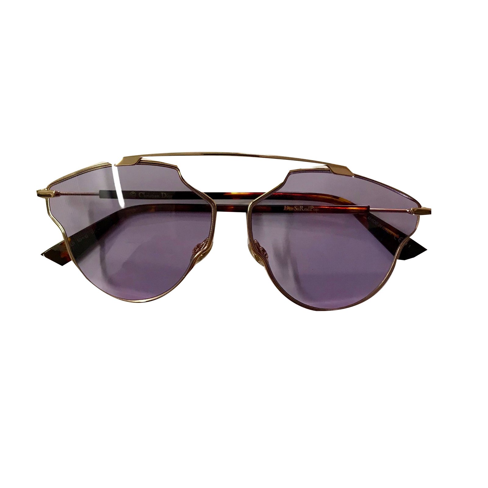 Christian Dior Sunglasses Pink Metal ref.49494 - Joli Closet